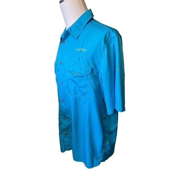 Field & Stream Fishing Angler Vented Button up Short Sleeve Shirt Men’s Large - Picture 10 of 11